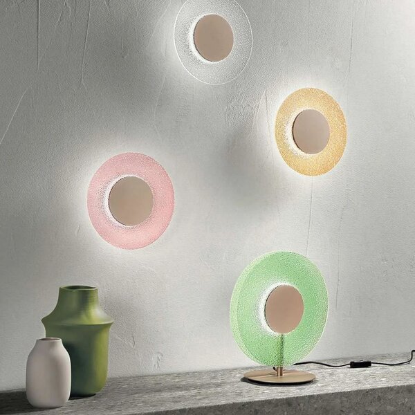 Настолна лампа ONDALUCE CANDY/VERDE, LED, стъклена, Ф300мм, 9W, 3000K, зелено стъкло