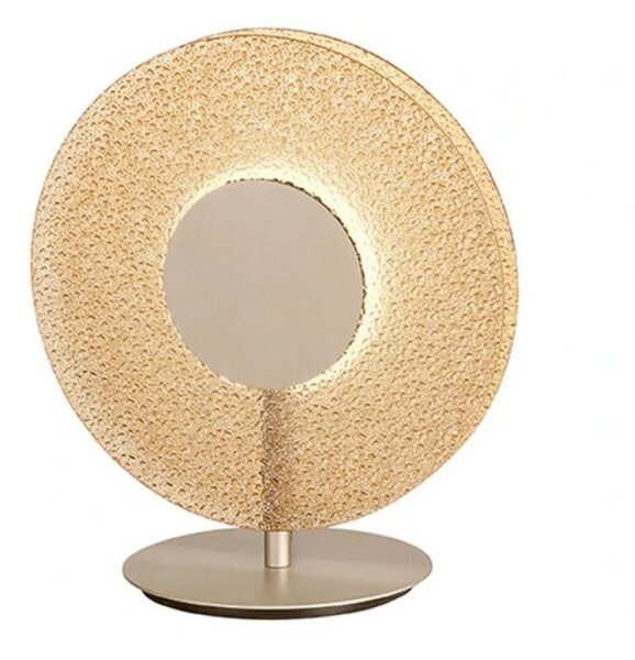 Настолна лампа ONDALUCE CANDY/AMBRA, LED, стъклена, Ф300мм, 9W, 3000K, кехлибарено стъкло