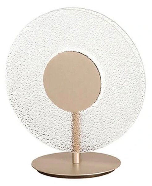Настолна лампа ONDALUCE CANDY/TRASP, LED, стъклена, Ф300мм, 9W, 3000K, прозрачно стъкло