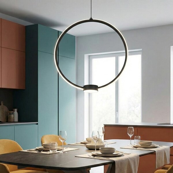Пендел ONDALUCE OMEGA50 NERO, LED, 35W, 3000K, черен