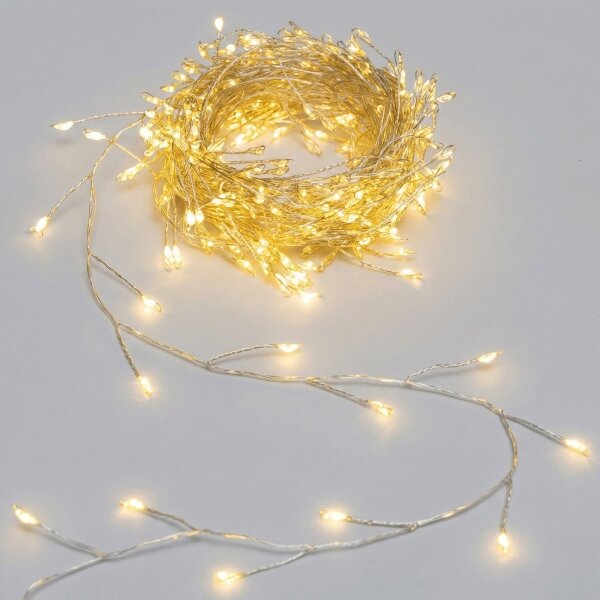 Aigostar - LED външна коледна гирлянда 200xLED/8 функции 3xAA 6,3m IP44 топло бяло