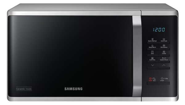 Микровълнова фурна Samsung MG23K3523AS/E2, с грил, електронно управление, 800W, 23л. обем, 6 степени на мощност, черна