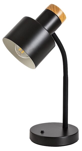 Rabalux 74096 - Настолна лампа PASTRO 1xE27/20W/230V черна