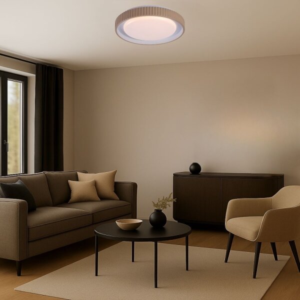 Rabalux 71345 - Димируемо LED таванно осветително тяло PASTELLO LED/48W/230V 3000-6500K Ø49,5cm + дистанционно управление