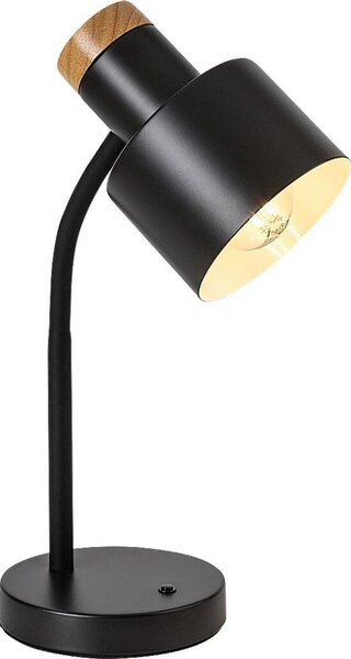 Rabalux 74096 - Настолна лампа PASTRO 1xE27/20W/230V черна