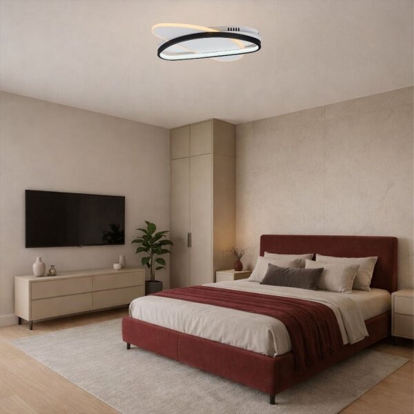 Rabalux 71469 - LED димируем плафон BRANTIEL 57W/230V 3000-6000K 45x30,5 cm + дистанционно управление