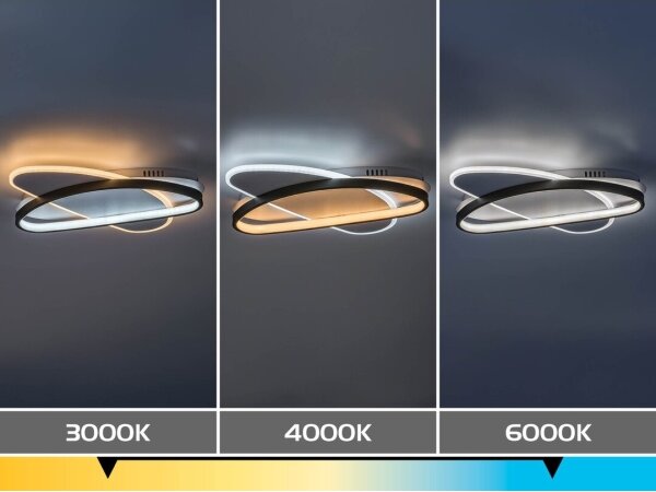 Rabalux 71469 - LED димируем плафон BRANTIEL 57W/230V 3000-6000K 45x30,5 cm + дистанционно управление