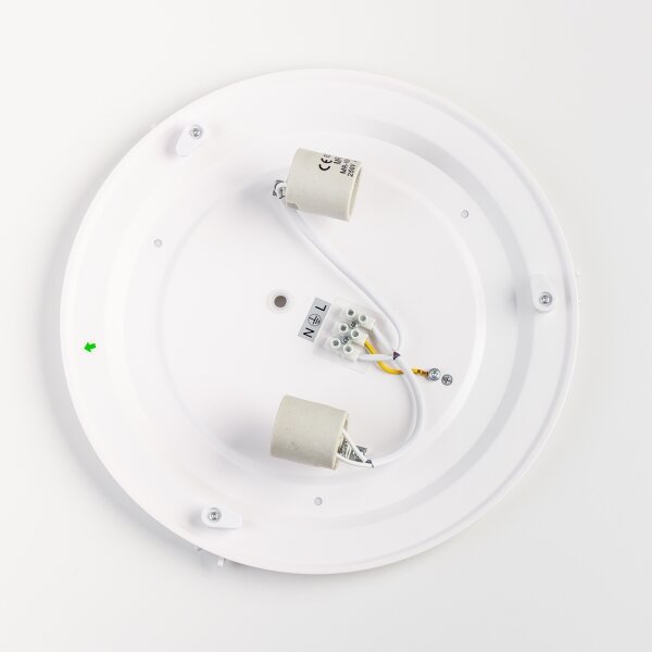 Brilagi - Плафон за баня POOL 2xE27/15W/230V Ø 30 см IP54 черен