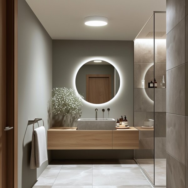 Brilagi - LED таванно осветително тяло за баня POOL LED/24W/230V Ø 30 см IP54 бяло