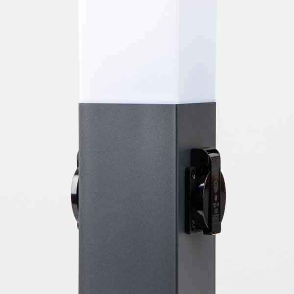 Brilagi -Външна лампа с 2 гнезда SCHUKO NOVA 1xE27/15W/230V 40 cm IP44 антрацит