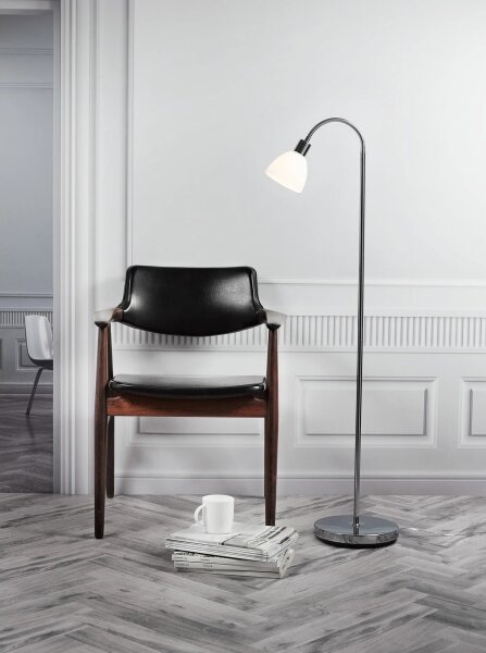 Nordlux - Подова лампа RAY 1xE14/25W/230V лъскав хром 153,5 см