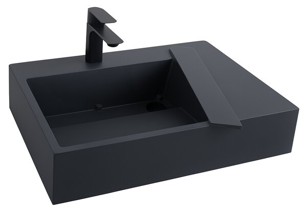 Умивалник МРАМОРЕН КОМПОЗИТ Rea Archi 75 CM Grey MATT