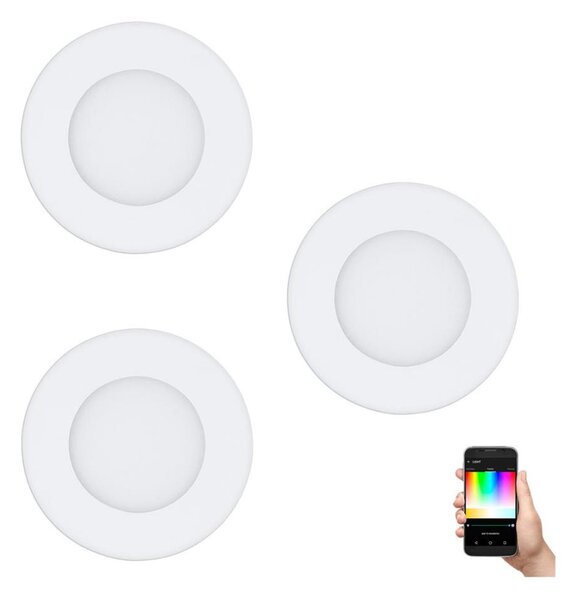 Eglo 32881-комплект 3x LED RGB димируеми вградени осветителни тела FUEVA-C LED/3W/230V