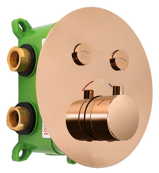ДУШ СИСТЕМА за вграден монтаж Rea LUNGO MILER COPPER + BOX
