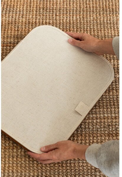 Кремав текстилен кош за пране Bamboo/Linen – Bigso