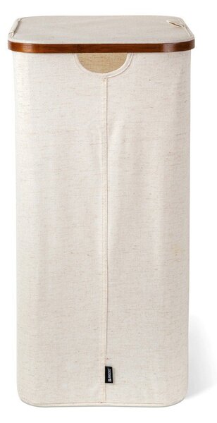 Кремав текстилен кош за пране Bamboo/Linen – Bigso