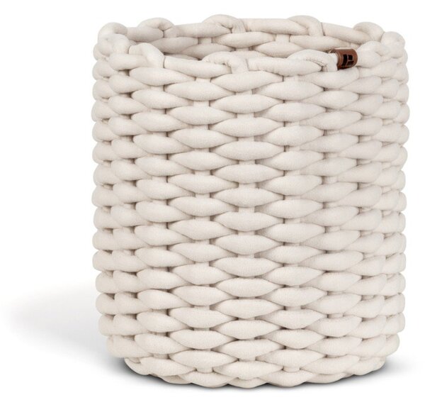 Текстилна кошница ø 25x25 cm Peach Skin Round M – Bigso