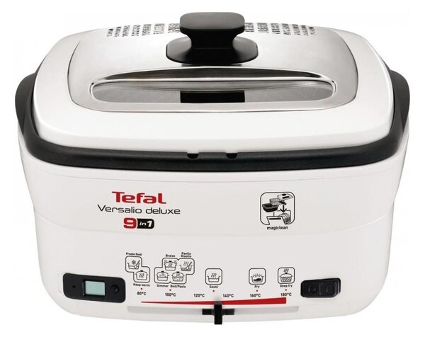 Tefal - Многофункционален deep fryer 9in1 VERSALIO DE LUXE 1600W/230V 2 l бял