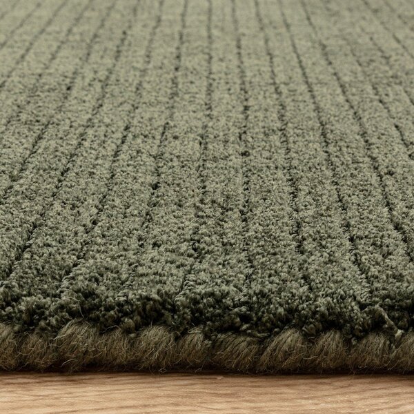 Тъмнозелен ръчно изработен килим 160x230 cm – Asiatic Carpets