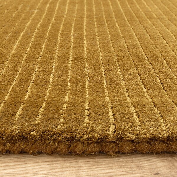 Ръчно изработен килим в цвят горчица 120x170 cm – Asiatic Carpets