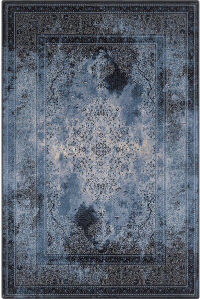 Син вълнен килим 133x180 cm Difida – Agnella