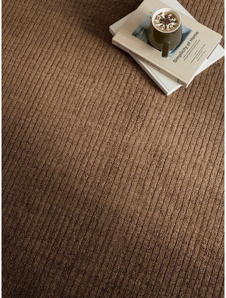 Тъмнокафяв ръчно изработен килим 120x170 cm – Asiatic Carpets