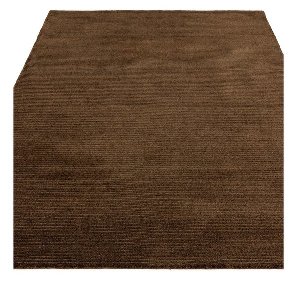 Тъмнокафяв ръчно изработен килим 120x170 cm – Asiatic Carpets