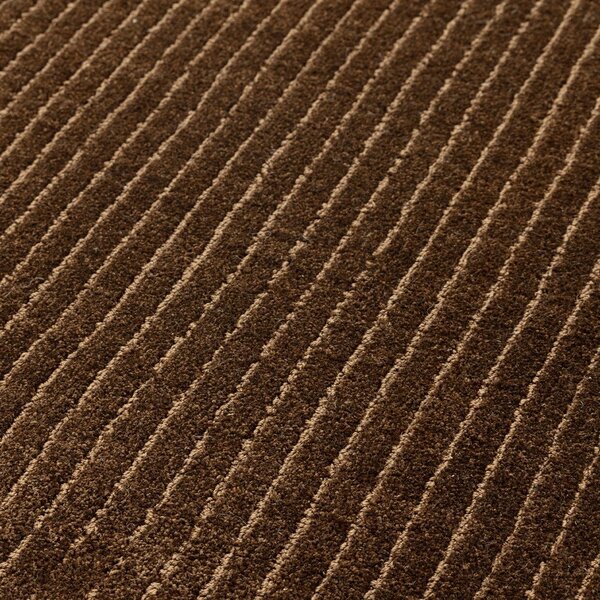 Тъмнокафяв ръчно изработен килим 120x170 cm – Asiatic Carpets