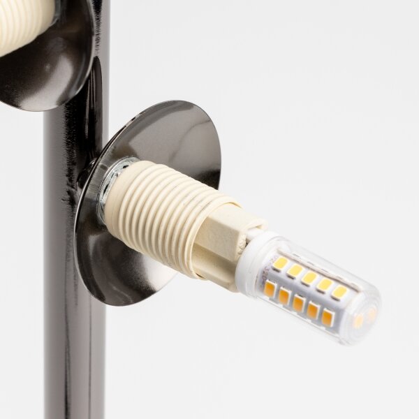 Brilagi - LED настолна лампа MILLA 4xG9/3W/230V черен хром/злато