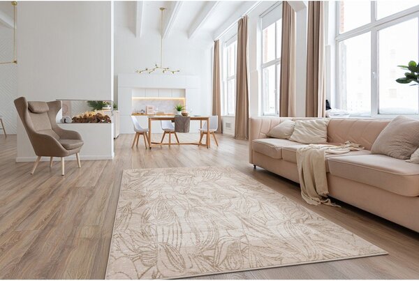 Бежов килим 80x150 cm Floares – FD