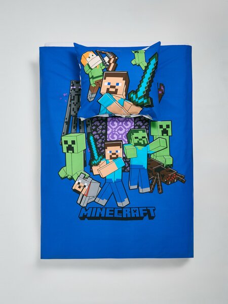 Sinsay - Комплект спално бельо Minecraft - индиго
