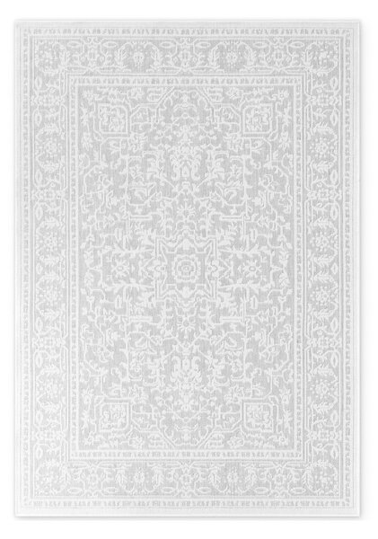 Килим за открито и закрито в цвят слонова кост и сиво 120x170 cm Duet Kona – NORTHRUGS