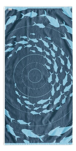 Синя плажна кърпа 90x180 cm Shoal - DecoKing