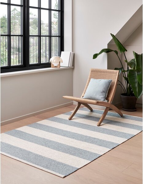 Светлосиня и кремава пътека за открито и закрито 70x150 cm Bob Blue Fog – Pappelina