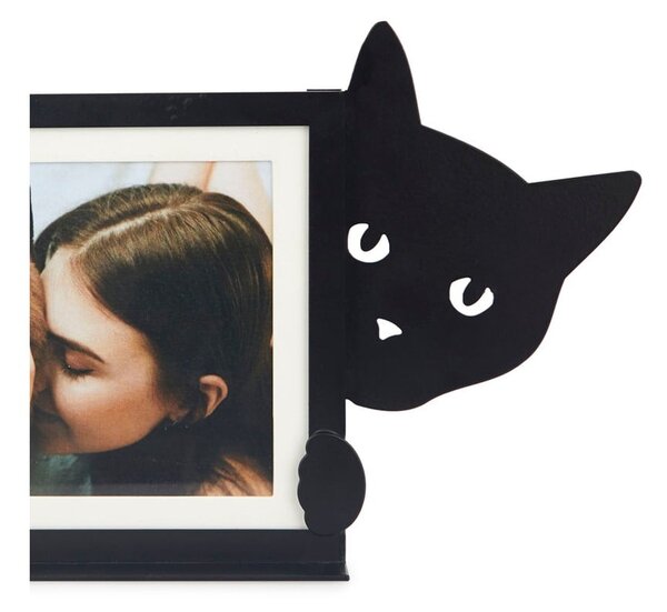 Черна метална стояща рамка 36x16 cm Hidden Cat – Balvi