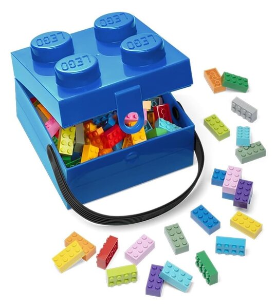 Синя кутия за съхранение с дръжка - LEGO®