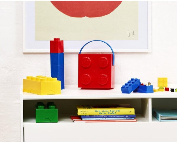 Синя кутия за съхранение с дръжка - LEGO®