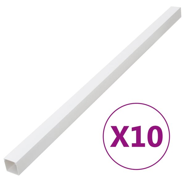 VidaXL Кабелен канал 50x25 мм 10 м PVC