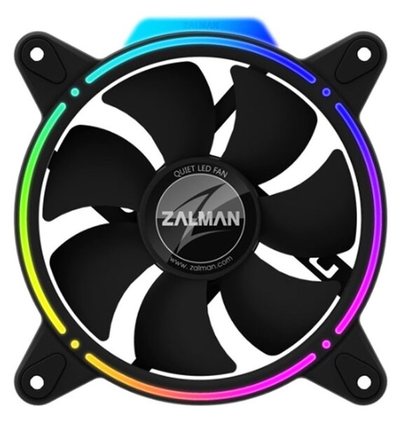 Вентилатор 120mm, Zalman ZM-RFD120A ARGB, 3-pin, 1500 rpm, бял, ARGB подсветка