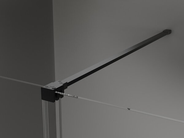 Mexen Velar плъзгаща се душ кабина 160 x 80 см, прозрачна, черна - 871-160-080-01-70