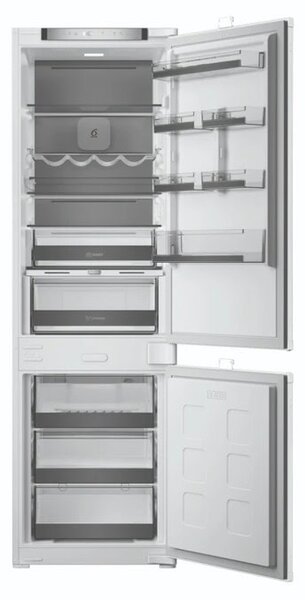 Хладилник с фризер Whirlpool WHK2 5294 B6E1, клас C, 270 л. общ обем, за вграждане, 165 kWh/годишно, No Frost, 6th SENSE, бял