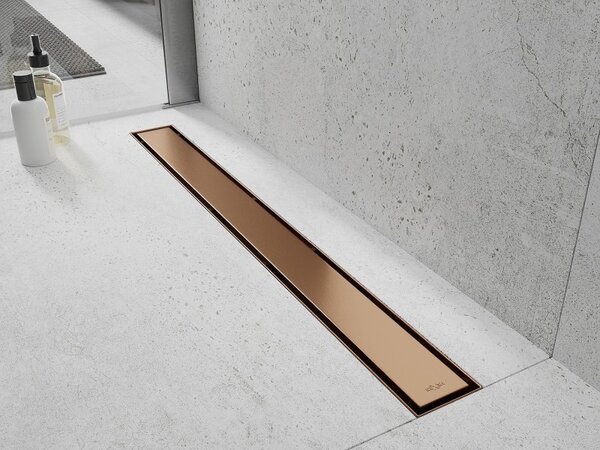 Mexen Flat M13 линеен сифон 2в1 50 см, матирана мед - 1C10050-15