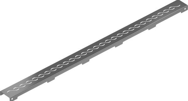 Mexen Flat M18 капак за линеен сифон 100 см, четкано сиво - 1E23100