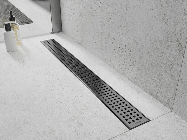 Mexen Flat 360° M08 въртящ се линеен сифон 60 см, четкано оръжейно сиво - 1E25060-40