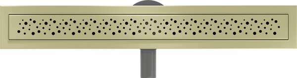 Mexen Flat 360° M12 въртящ се линеен сифон 50 см, четкано златно - 1A21050-40