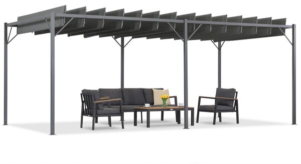 Антрацит Malaga 3x6m Garden Point пергола за тераса
