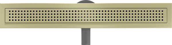 Mexen Flat 360° M08 въртящ се линеен сифон 50 см, злато четкано - 1A25050-40
