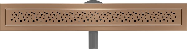 Mexen Flat 360° M12 въртящ се линеен сифон 50 см, четкан мед - 1C21050-40
