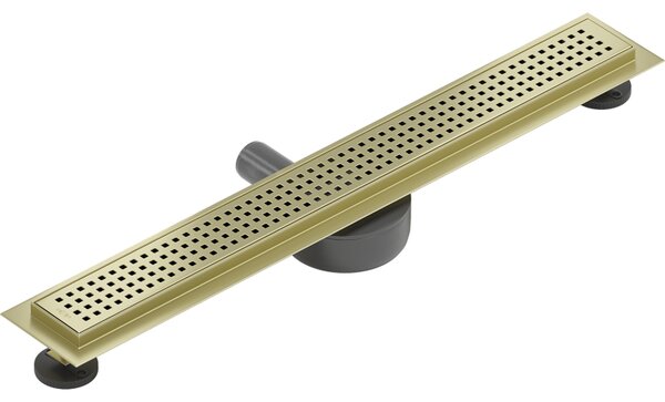 Mexen Flat 360° M08 въртящ се линеен сифон 50 см, злато четкано - 1A25050-40