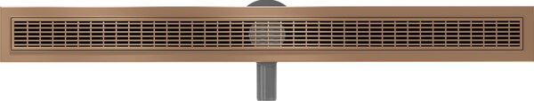 Mexen Flat 360° M33 въртящ се линеен сифон 80 см, четкана мед - 1C33080-40